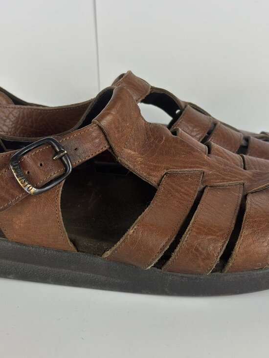 Mephisto SAM Tan Brown Leather Fisherman Sandal Men\'s Shoes EU 45 US 11 main image 6